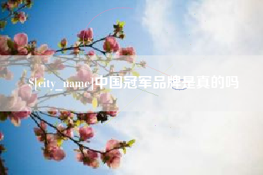 莘县中国冠军品牌是真的吗