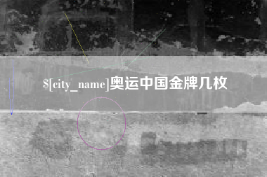 莘县奥运中国金牌几枚