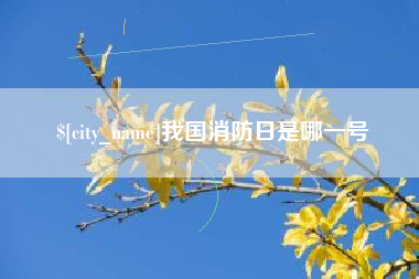莘县我国消防日是哪一号