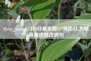 莘县11月9日是全国119消防日,为积极推进修改病句