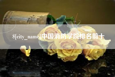 莘县中国消防学院排名前十