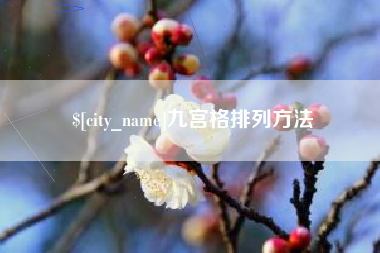 莘县九宫格排列方法