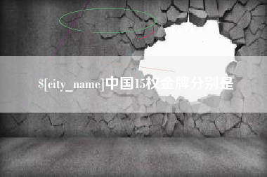莘县中国15枚金牌分别是
