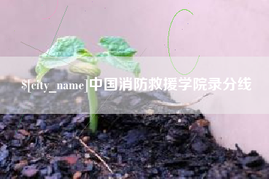 莘县中国消防救援学院录分线