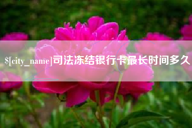莘县司法冻结银行卡最长时间多久