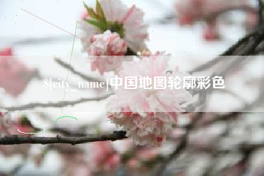 莘县中国地图轮廓彩色