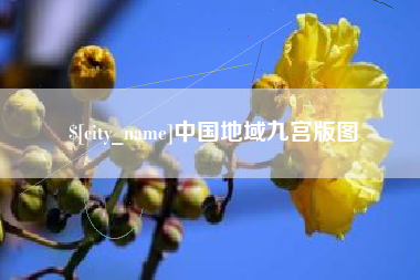 莘县中国地域九宫版图