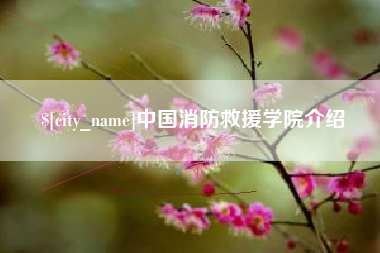 莘县中国消防救援学院介绍
