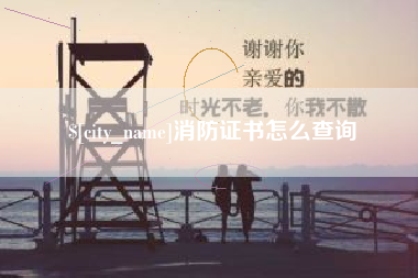 莘县消防证书怎么查询
