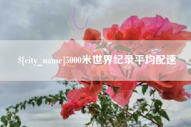 莘县5000米世界纪录平均配速