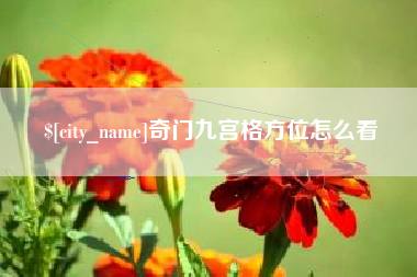 莘县奇门九宫格方位怎么看