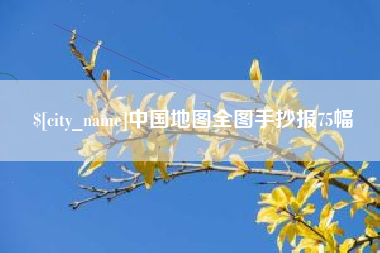 莘县中国地图全图手抄报75幅
