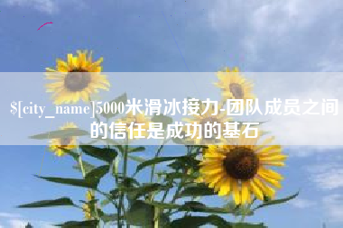 莘县5000米滑冰接力-团队成员之间的信任是成功的基石