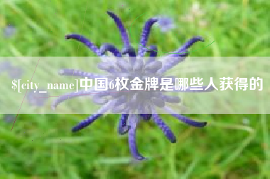 莘县中国6枚金牌是哪些人获得的