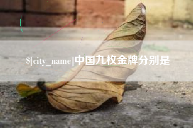 莘县中国九枚金牌分别是