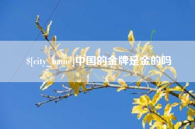 莘县中国的金牌是金的吗
