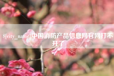 莘县中国消防产品信息网官网打不开了