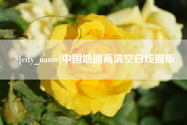 莘县中国地图高清空白线描版