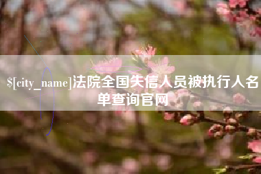 莘县法院全国失信人员被执行人名单查询官网