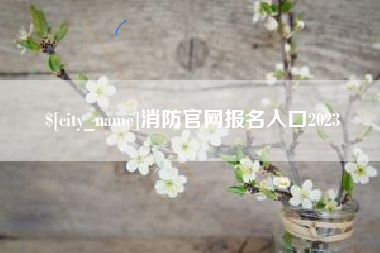 莘县消防官网报名入口2023