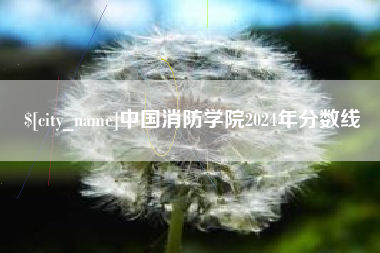 莘县中国消防学院2024年分数线