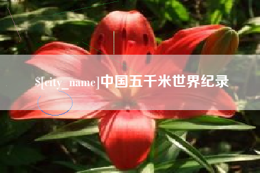 莘县中国五千米世界纪录