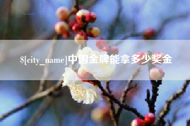 莘县中国金牌能拿多少奖金