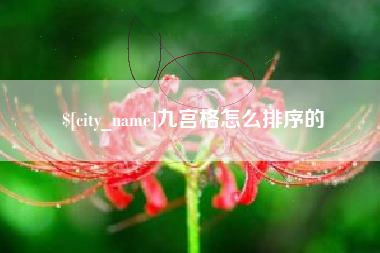 莘县九宫格怎么排序的