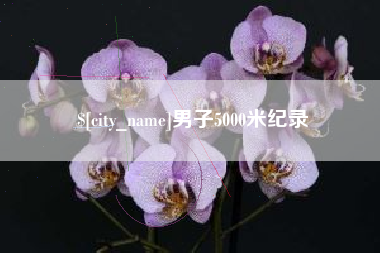 莘县男子5000米纪录