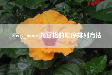 莘县九宫格的顺序排列方法