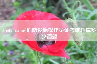 莘县消防设施操作员证考试题库多少道题